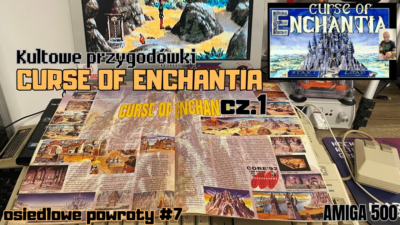Jeu CURSE OF ENCHANTIA Sur Commodore Amiga – Non Testé, Pour Pièces Ou Restauration