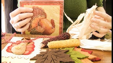 ASMR * Theme: Thanksgiving! * Tapping & Scratching * Fast Tapping * No Talking * ASMRVilla