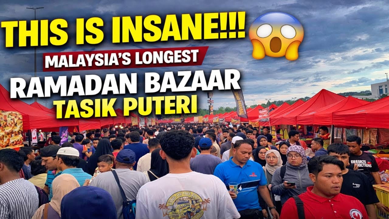 300+ Traders in ONE Street?! 😱 Malaysia’s LONGEST 1KM Ramadan Bazaar | Tasik Puteri 2026 🇲🇾🔥 