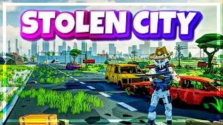 NEW Open World Low Poly SURVIVAL With Raiders - STOLEN CITY (First Look) screenshot 4
