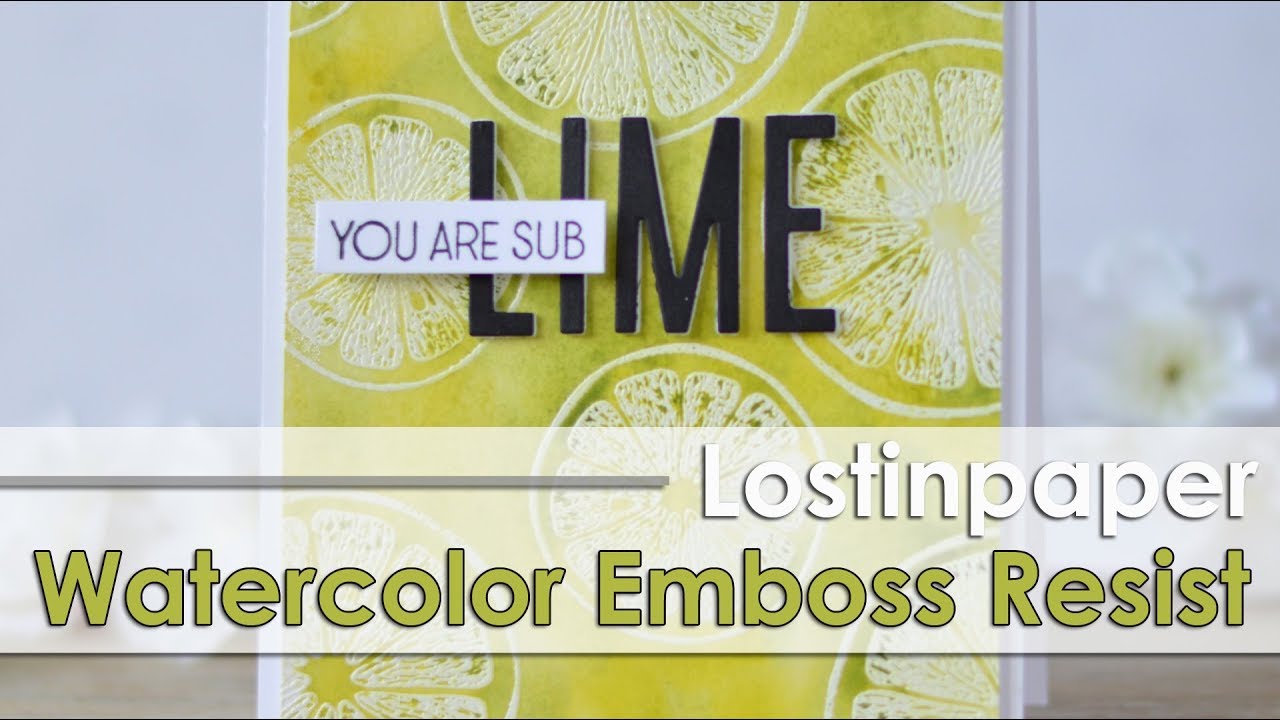 Emboss Resist Watercolour - Altenew! - YouTube