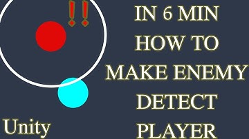 How to make enemy detect player in Unity 3D in 6min