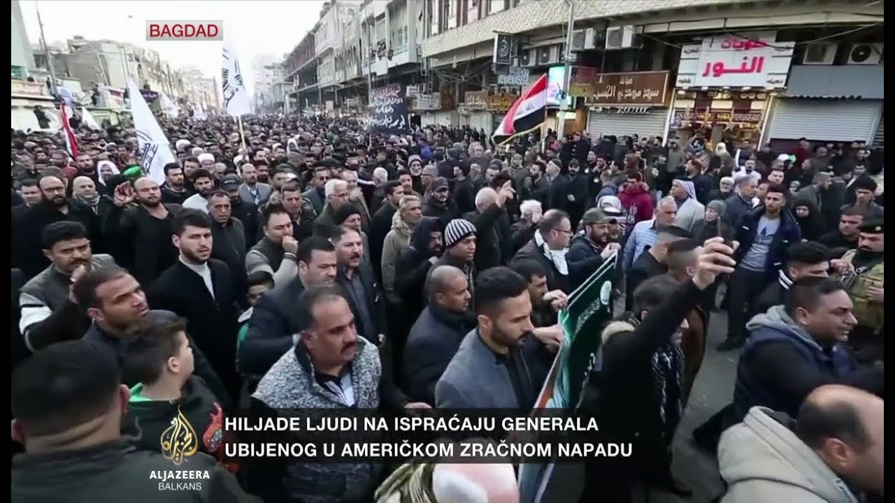 يوسف: آلاف الأشخاص في جنازة الجنرال الإيراني في بغداد