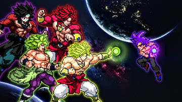 Broly DBS OP, LB Broly SSJ4 OP, Dark Broly SSJ4 OP & Broly DBZ OP VS Goku 1000 Yr Old OP in Mugen🔥