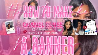 HOW TO MAKE A YOUTUBE BANNER || CUTE AND SIMPLE
