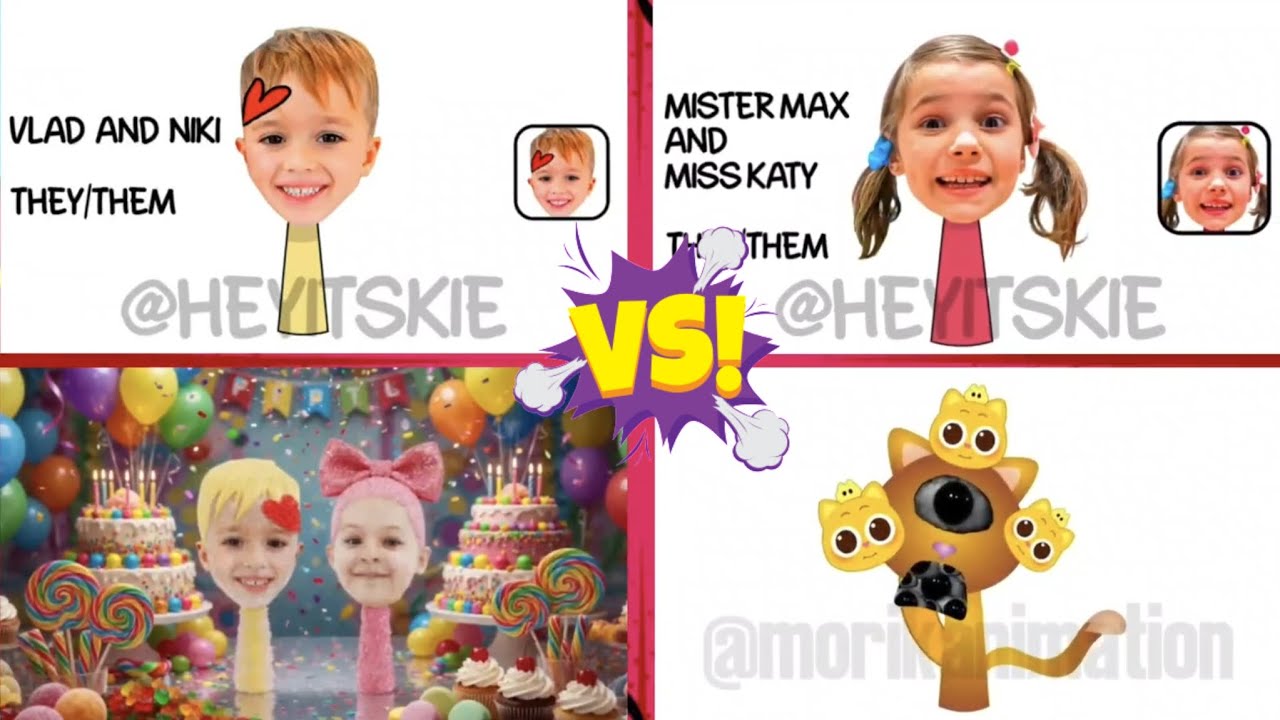 My Sprunki Oc Vlad and Niki vs Diana and Roma vs Mistermax and