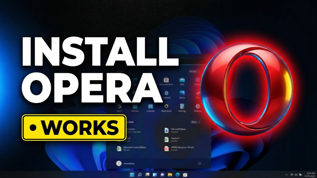 How to Download & Install Opera Browser on Windows (2025 Guide) - YouTube