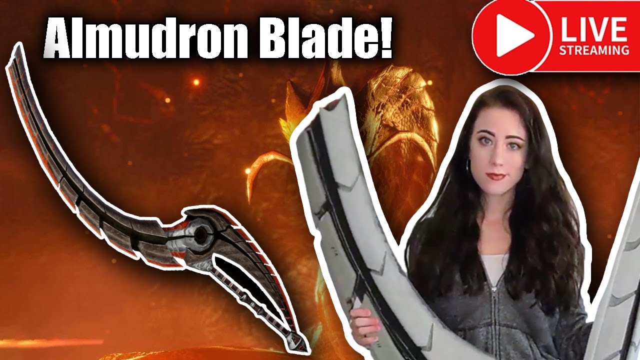 Almudron Blade from Monster Hunter Rise (Episode 1) Live Crafting Stream
