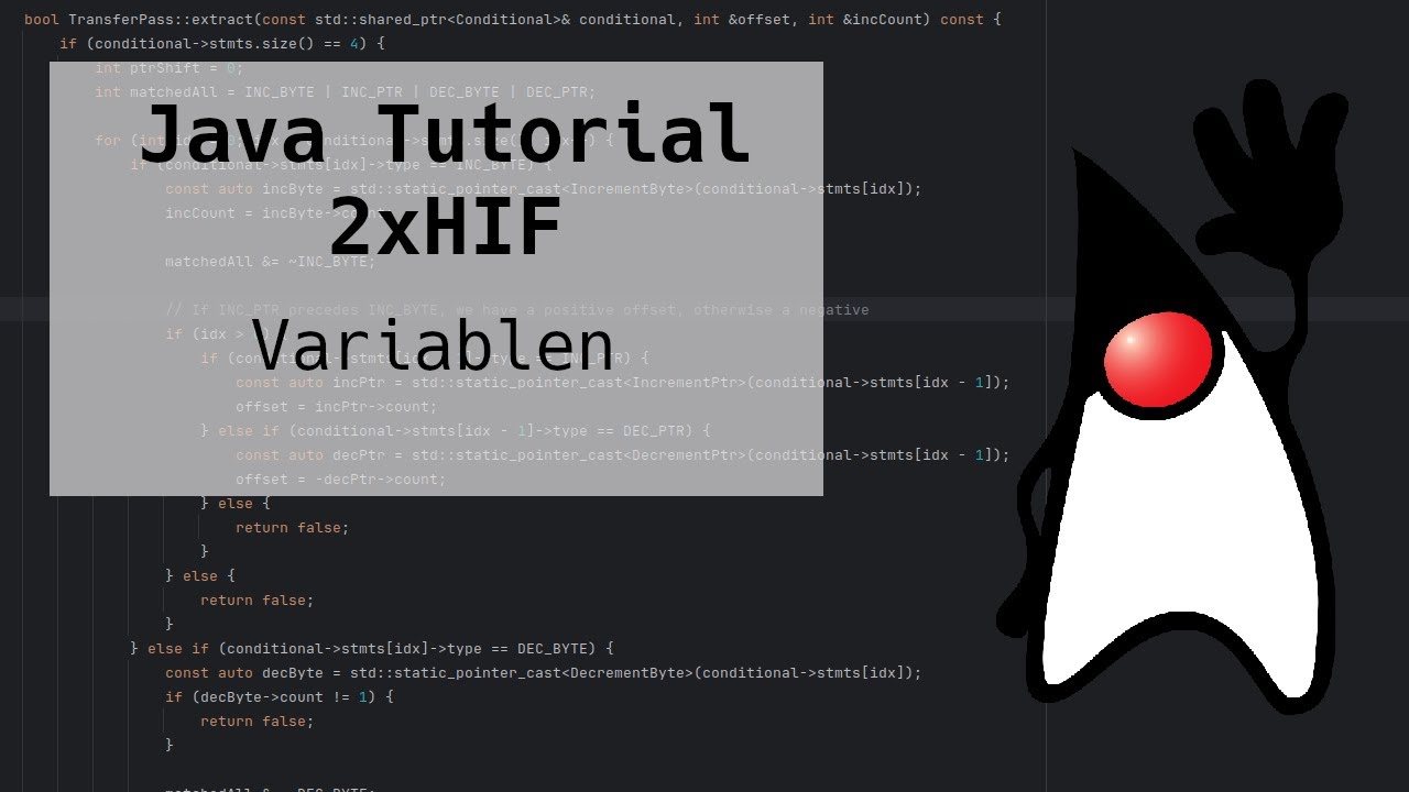 Variablen | 2xHIF | Java Tutorial - YouTube