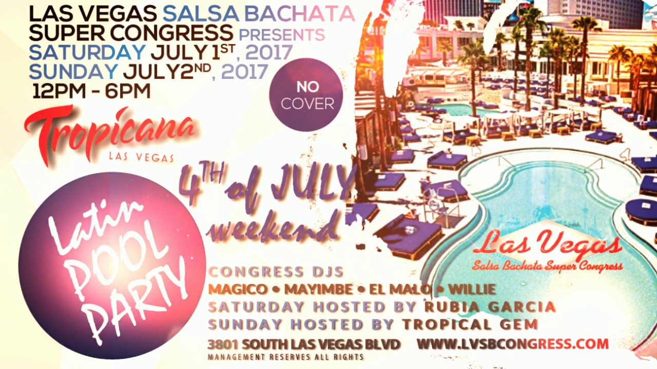 bachata dance Pool Party - Las Vegas Salsa Bachata Super Congress