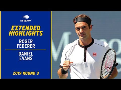 Roger federer vs. Daniel evans extended highlights | 2019 us open 2019 round 3