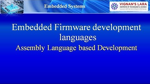 Unit-3 Embedded Firmware Development Languages 1