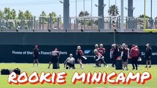 The 49ers’ Rookies Practice at Rookie Minicamp