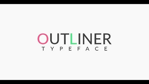 Outliner Typeface (After Effects template)
