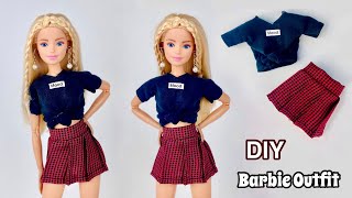 NEW PINK & RED PLEATED SKIRT for Barbie doll