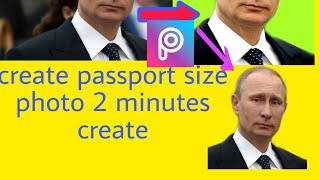 How to create passport size photo in PicsArt mobile // easy editing in PicsArt