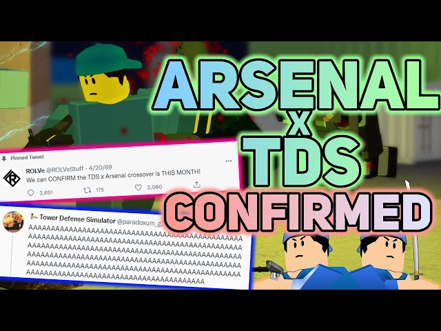 Image of maybe a new update. Arsenal x Tower Defense Simulator