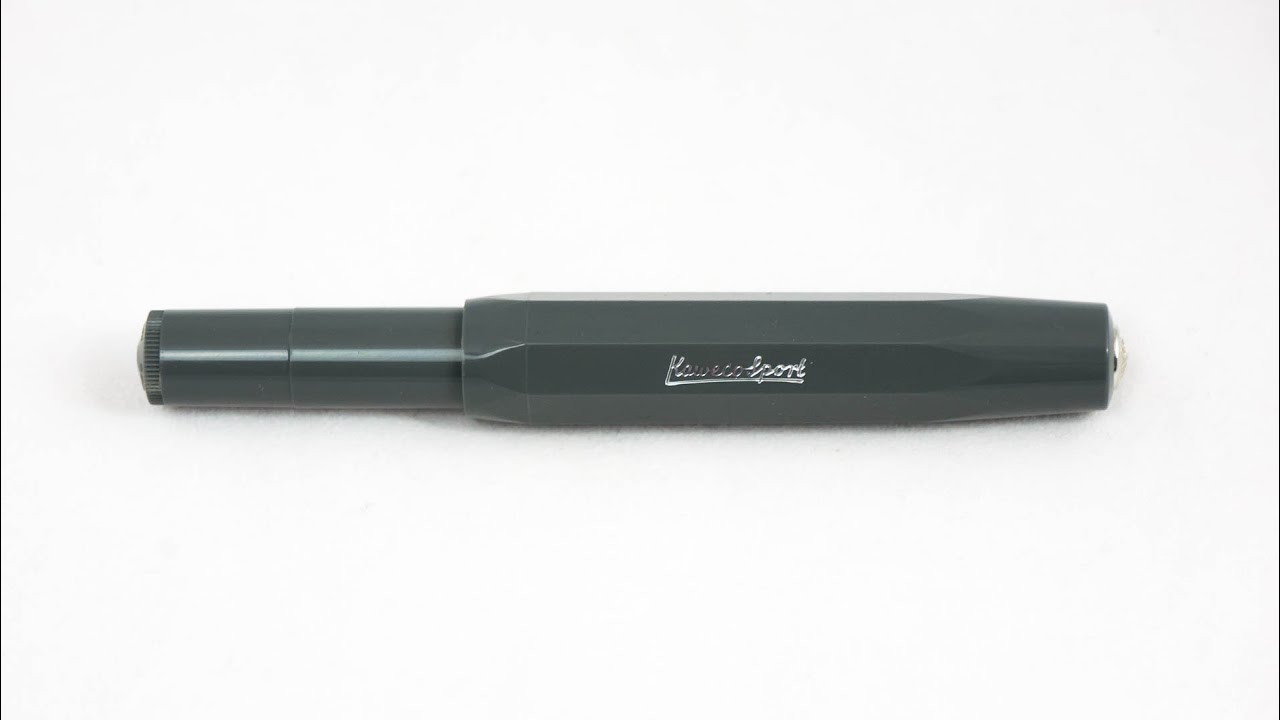 Kaweco Al Sport Special Edition Fountain Pens Kaweco Sport Skyline Fountain Pen - Mint Green With Fine Nib & Chrome Clip Octagonal Design Fountain Pen