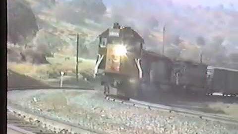 RETRO TRAINS: Tehachapi Loop, CA 11/10/91