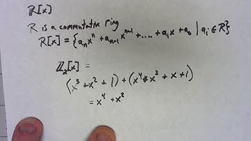 Abstract Algebra 14.5: Introduction to Polynomial Rings