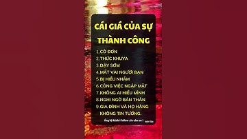 Cái giá của sự thành công #nguyenvantruongofficial #shorts #baihoccuocsong #trietlycuocsong #nvt