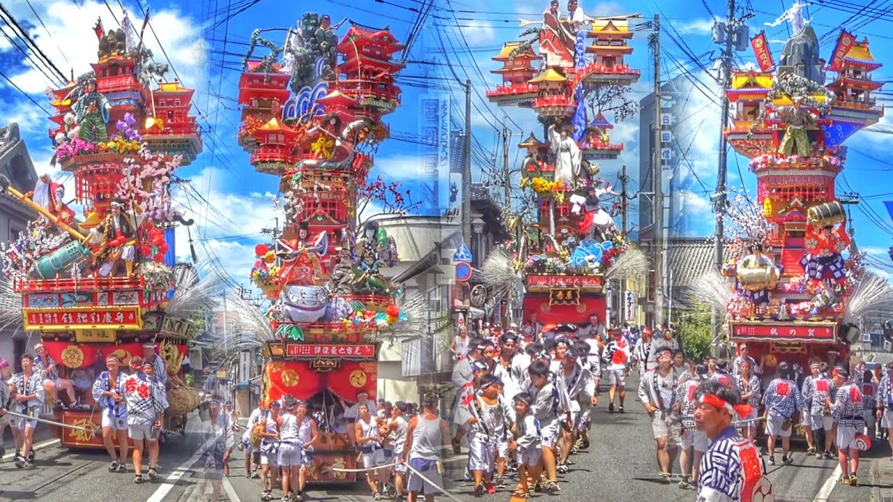 日田祇園 2025 (隈·竹田地区) お旅道中 (三隈町·大和町·若宮町·川原町) 2025.7.27 大分県 日田市 山鉾巡行