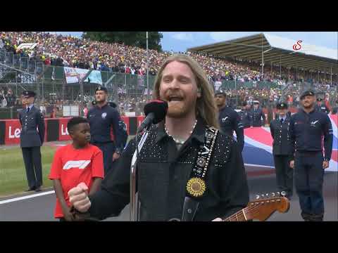 British anthem performed by Sam Ryder | F1 2022 GP of Great Britain