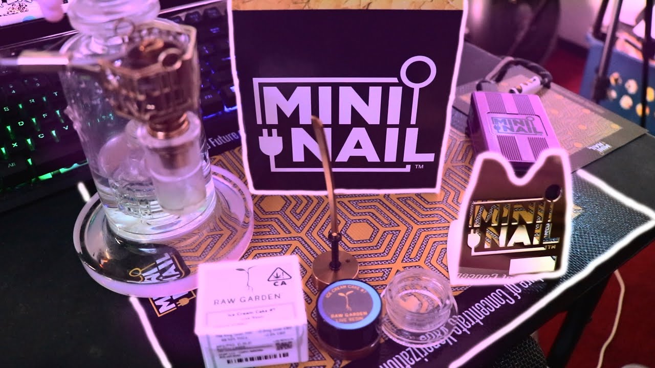 Trying The MININAIL With RAW GARDEN CONCENTRATE!