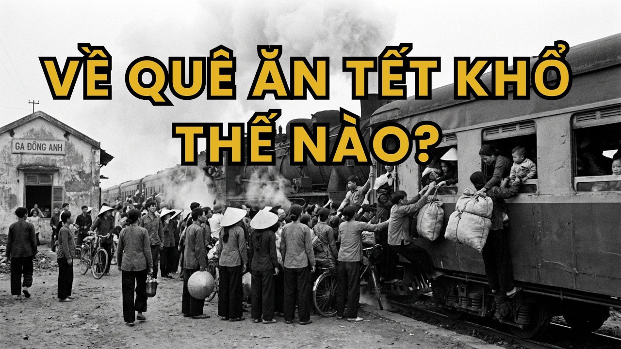 Ký ức Chuyến Tàu Tết 1986: Nằm Gầm Ghế, Đặt Gạch Giữ Chỗ Thời Bao Cấp