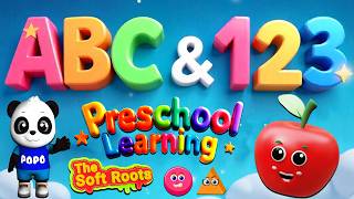 Preschool Learning activities for 3 year olds at home | Learn ABC Phonics Shapes Numbers Colors 🌈