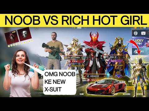 Random 3 Rich Players Call Me Noob / BGMI Best Noob Prank Ever / Classic Gameplay / #10