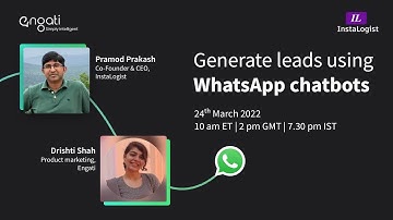 [Webinar] Lead Generation using WhatsApp chatbot | Engati