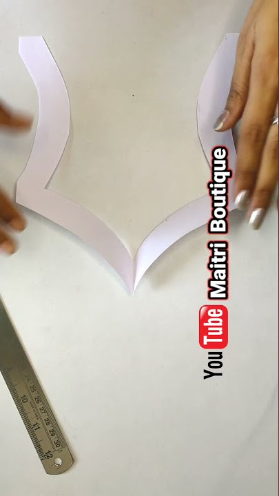 Sweetheart 💗 neck cutting very easy 🤪 #shorts/neckline cutting #short #ytshorts