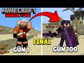 Minecraft'ta 100 Gün ISSIZ ÇÖLDE Hayatta Kalmak!  (Bölüm 2 Final)