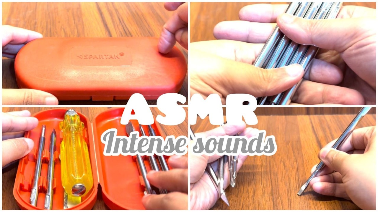 Scratching & Tapping ASMR Using Screwdriver Set 🔧✨