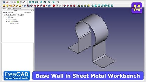 Base Wall in Sheet Metal Workbench | FreeCAD Sheet Metal | 3D Modeling | Learn FreeCAD | Mechnexus |