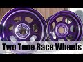 Two Tone Illusion Purple Racecar Wheels - How to two-tone powder coat