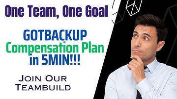 GotBackup Training Series - Compensation Plan in 5-Minutes!