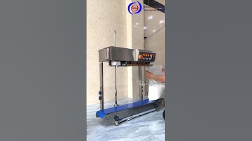 Máy hàn miệng túi có in date FRBM-810ID kết hợp băng tải chiều cao hàn lên đến 60cm