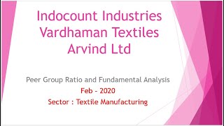 Should i Buy IndoCount Ind. or Vardhaman Textile or Arvind Ltd Share Price & Stock Analysis
