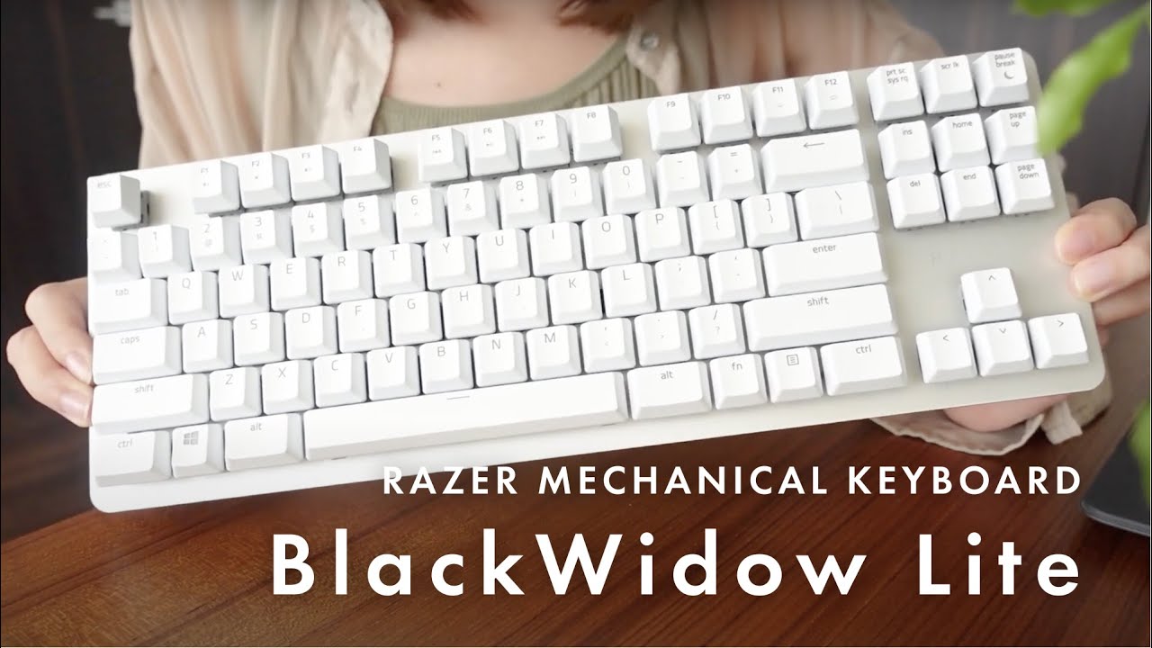 可愛すぎる白さ テンキーレスメカニカルキーボード Blackwidow Lite レビュー 打鍵音 Youtube