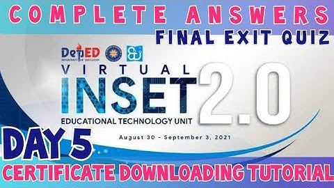 VINSET 2.0 FINAL EXIT QUIZ COMPLETE ANSWER KEY l CERTIFICATE Downloading