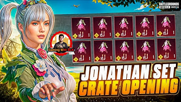 😍How I Got Jonathan Set In 2k UC | Forest Elf Set Crate Opening | 1v4 clutches |Jonathan | BGMI