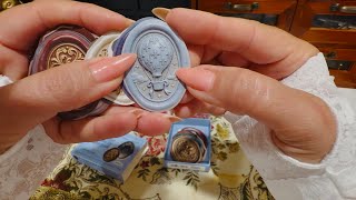 ASMR vintage scrapbooking | journaling items 🌷