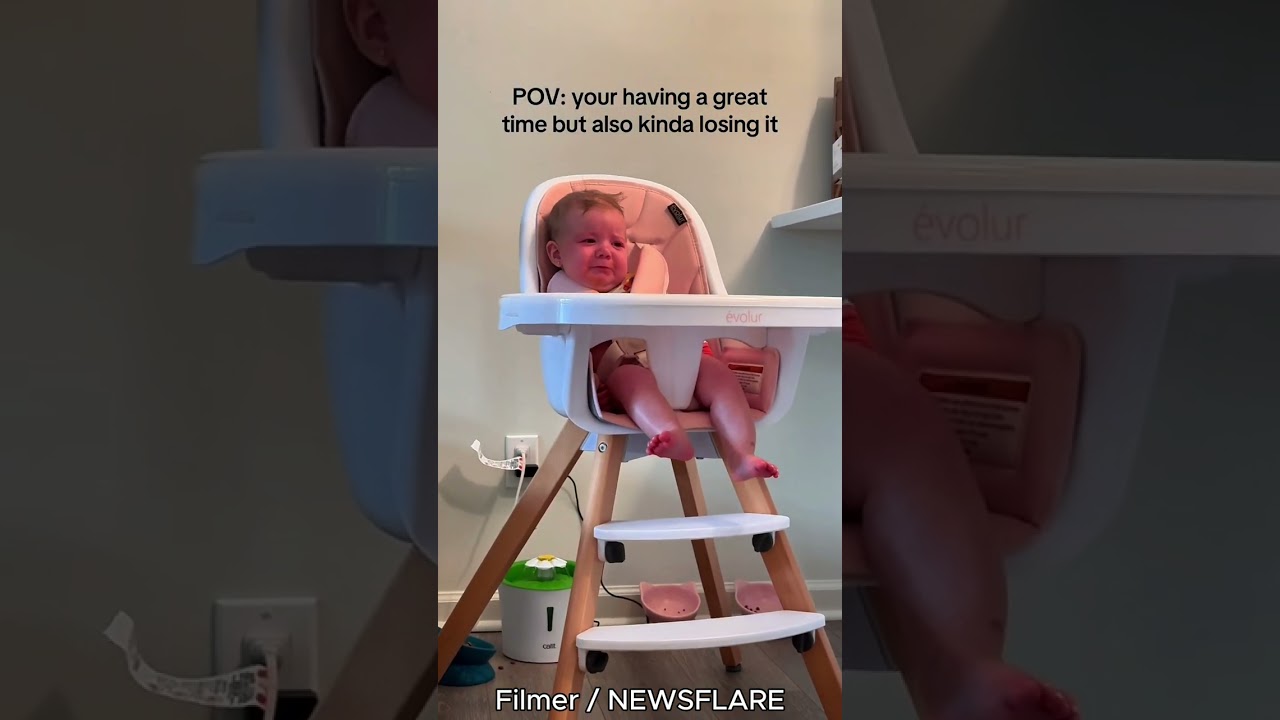 She is laughing and crying at the exact same time