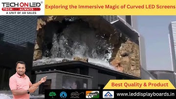 Exploring the Immersive Magic of Curved LED Screens #VIDEOWALLS #techonled #curveddisplaynewvision