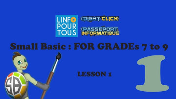 Small Basic Lesson 1 for Grades 7 to 9