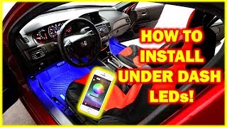HOW TO Install Multi-Coloured LEDs Under Dash and Passenger Seating