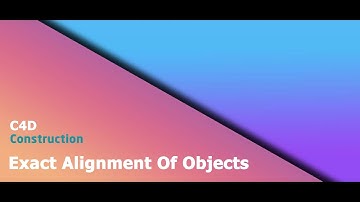 Cinema 4D - Quick alignment of objects to specific angles