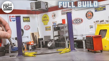 Building a Tiny Garage Diorama for My 1/24 Scale RC Car Models